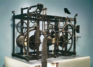 ロンドンのウィリアムクレメントがケンブリッジのキングスカレッジ向けに制作したタレットクロック、1671年（鉄）
